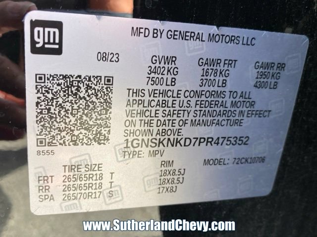 Used 2023 Chevrolet Tahoe LT AWD/4WD image 56