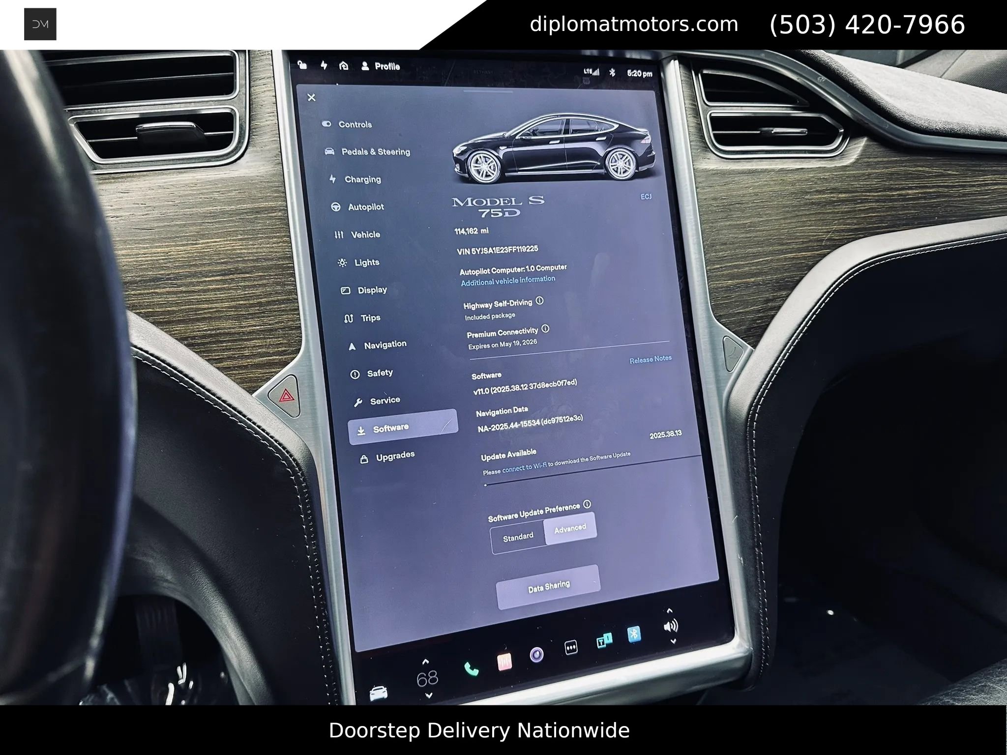 Used 2015 Tesla Model S 70D AWD/4WD image 32