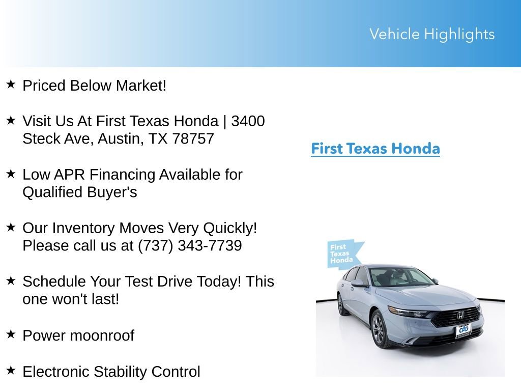 Used 2025 Honda Accord EX-L image 10