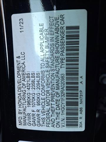 Used 2024 Honda Accord EX image 21