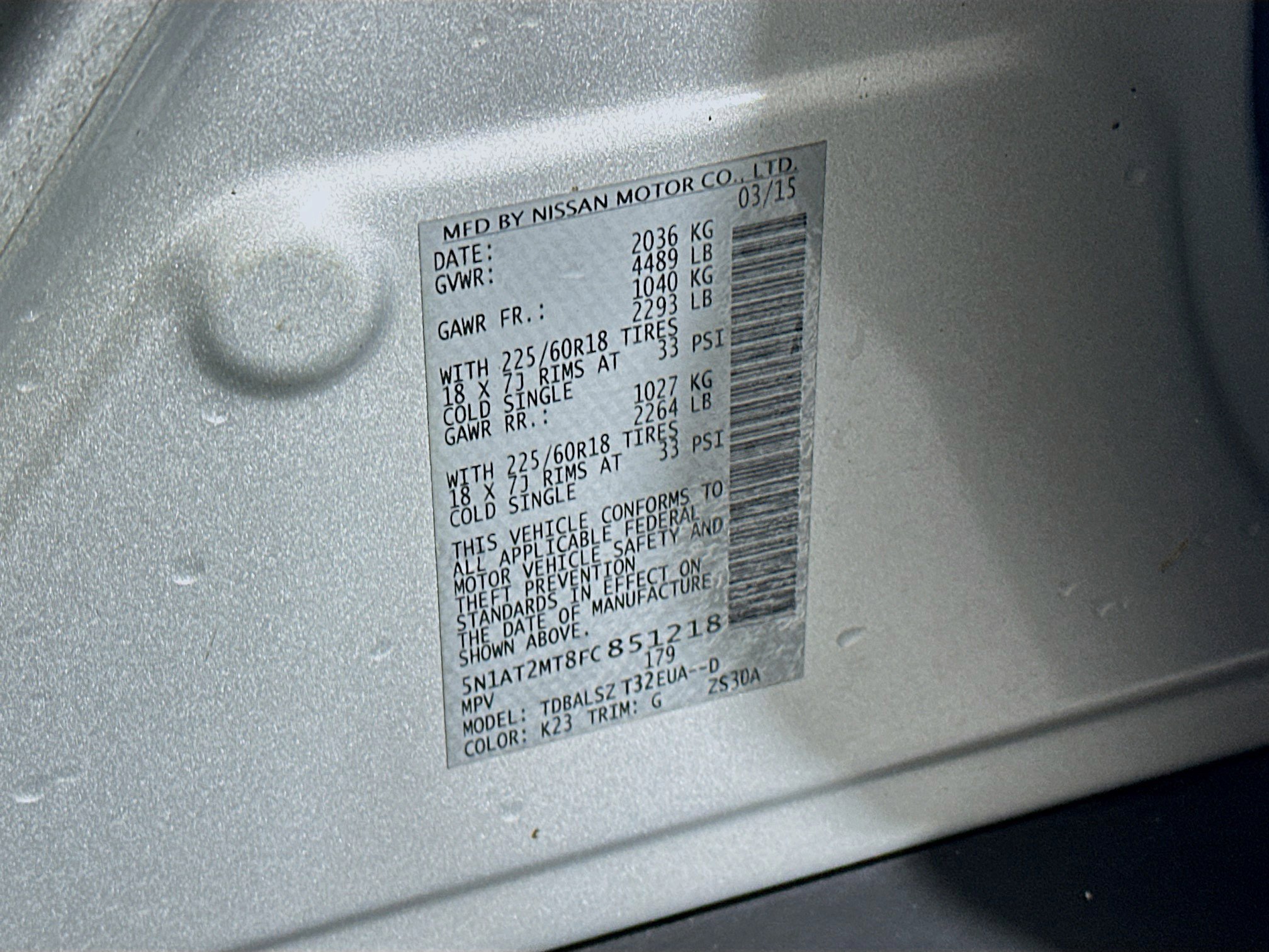 Used 2015 Nissan Rogue SL w/ SL Premium Package image 12