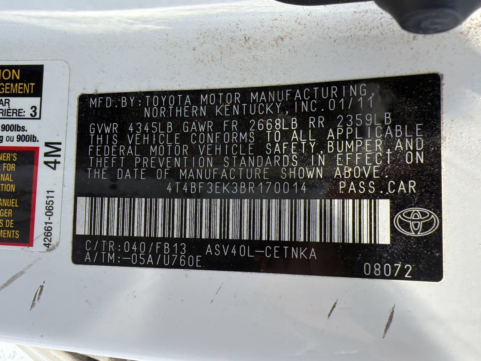 Used 2011 Toyota Camry LE FWD image 20