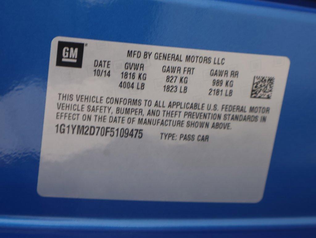 Used 2015 Chevrolet Corvette Stingray Coupe w/ 3LT Preferred Equipment Group image 43