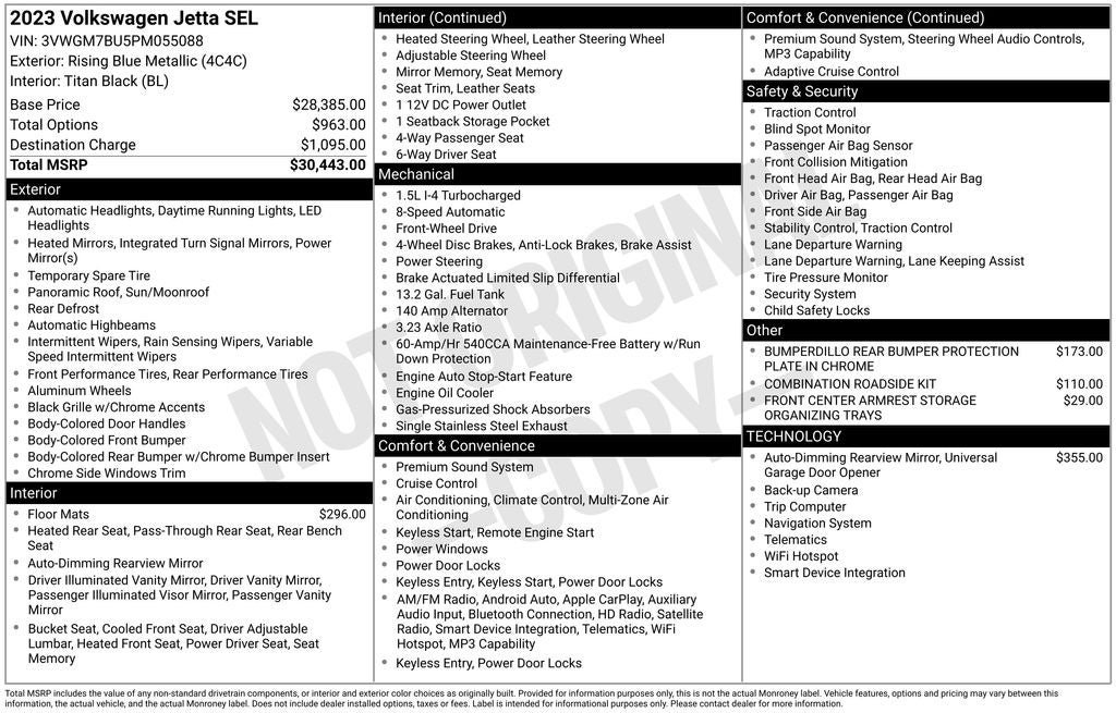 Certified 2023 Volkswagen Jetta SEL FWD image 26
