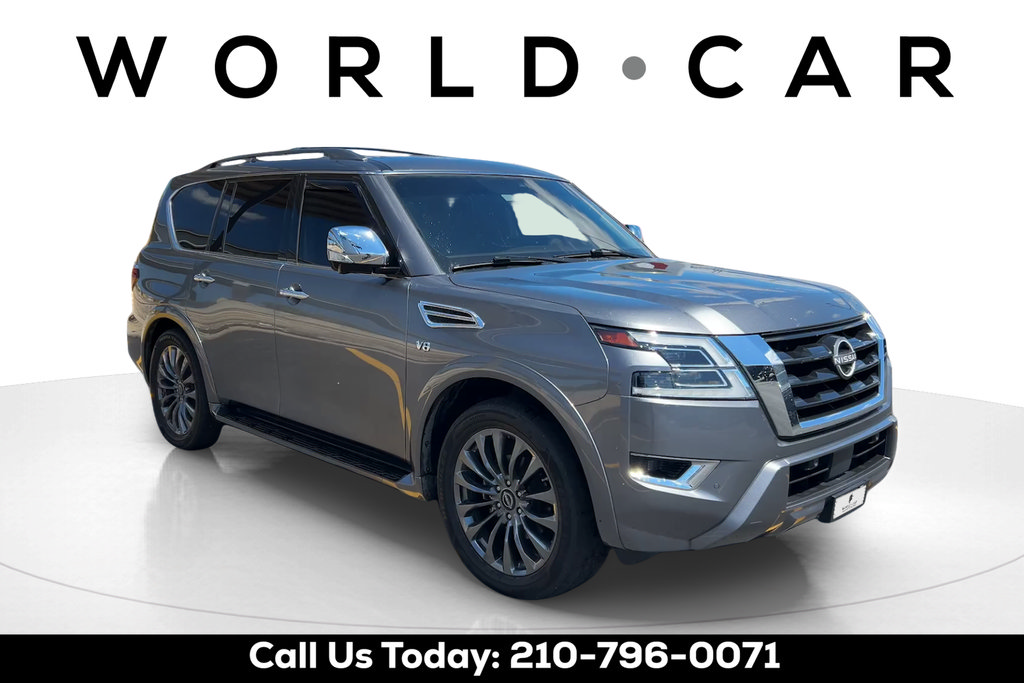 Used 2021 Nissan Armada Platinum w/ Captain's Chairs Package RWD image 1