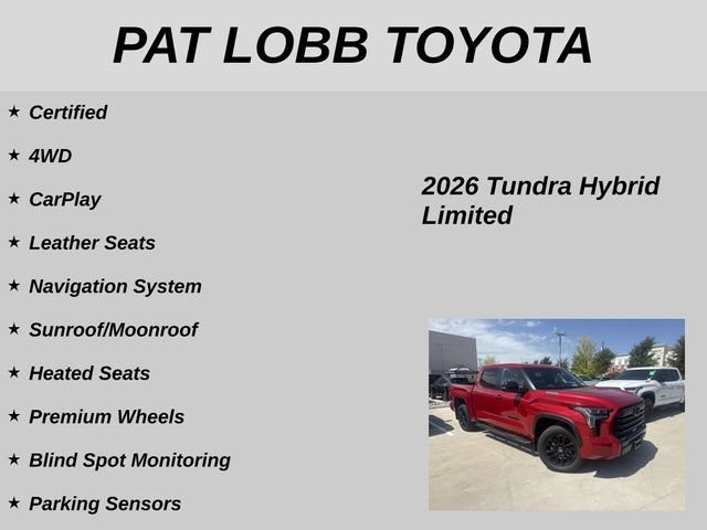Certified 2026 Toyota Tundra Limited w/ Limited PVM Package AWD/4WD image 11