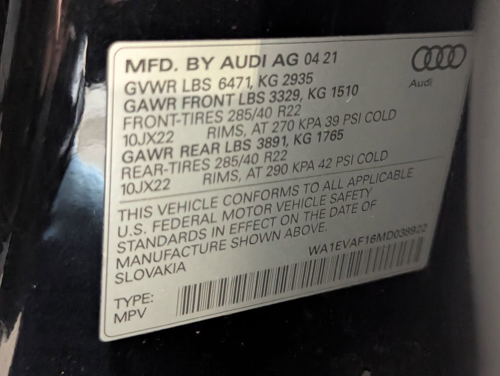 Used 2021 Audi Q8 Premium Plus image 63
