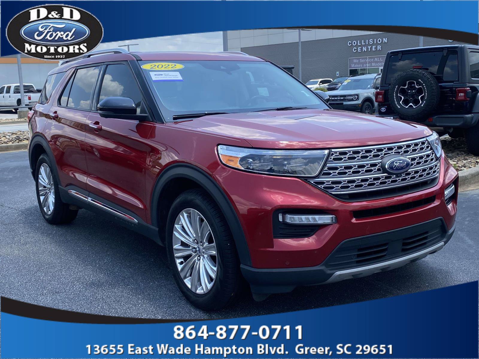 Certified 2022 Ford Explorer Limited w/ Equipment Group 301A RWD image 1