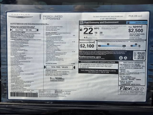 New 2027 Chrysler Pacifica Limited FWD image 3