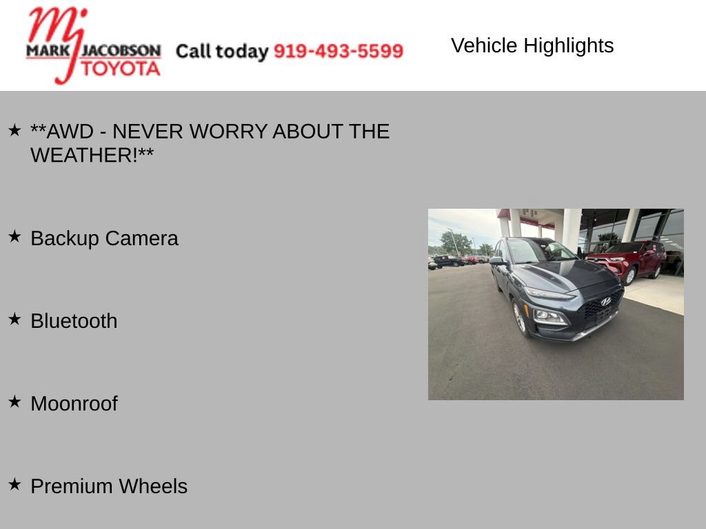 Used 2018 Hyundai Kona SEL w/ SEL Tech Package 02 AWD/4WD image 5