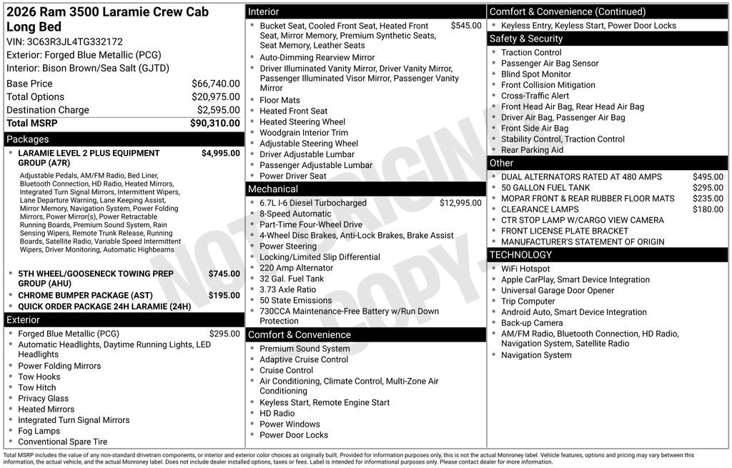 New 2026 RAM 3500 Laramie image 6