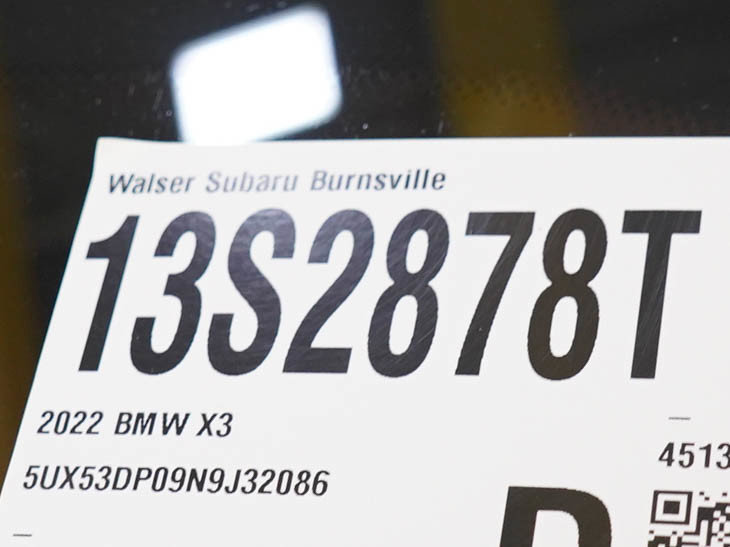 Used 2022 BMW X3 xDrive30i w/ M Sport Package AWD/4WD image 32