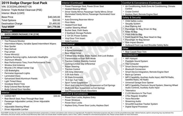 Certified 2019 Dodge Charger Scat Pack RWD image 13