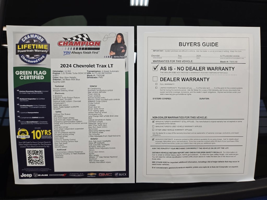 Certified 2024 Chevrolet Trax LT w/ Driver Confidence Package FWD image 43