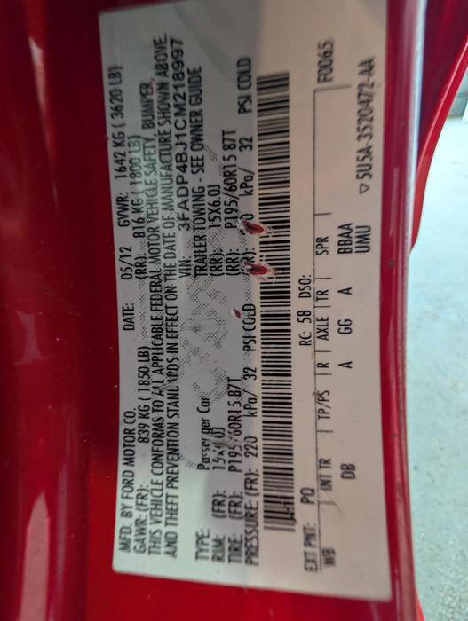 Used 2012 Ford Fiesta SE w/ Super Fuel Economy Pkg FWD image 42