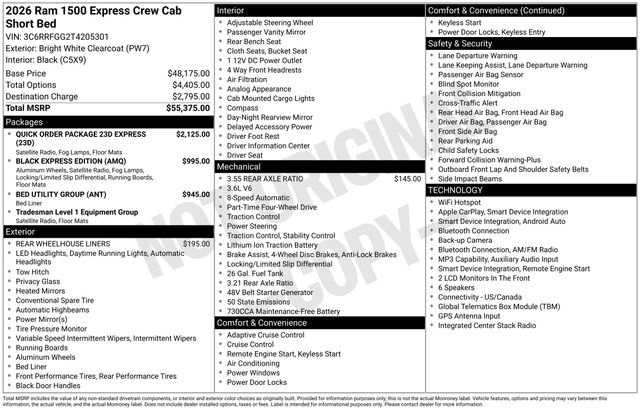 New 2026 RAM 1500 Express AWD/4WD image 4