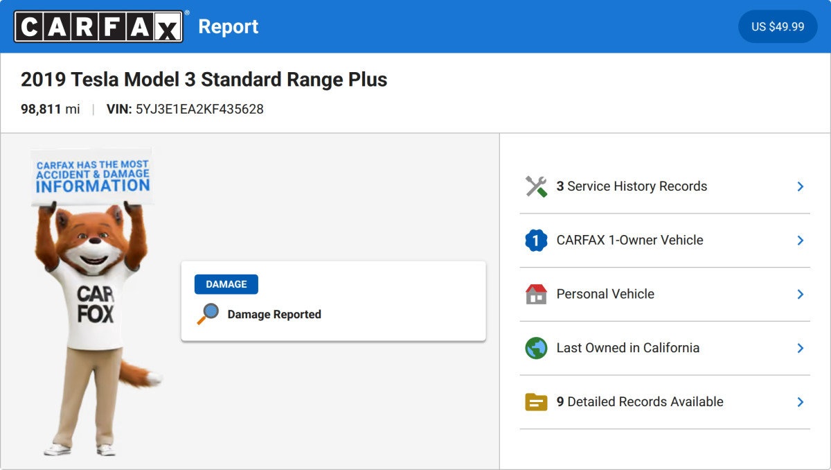 Used 2019 Tesla Model 3 Standard Range Plus RWD image 2