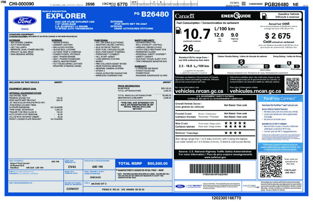 Used 2023 Ford Explorer ST-Line w/ Class IV Trailer Tow Package AWD/4WD image 2