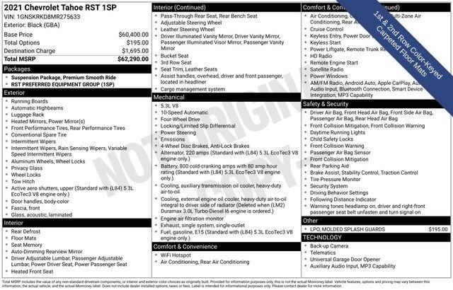 Used 2021 Chevrolet Tahoe RST AWD/4WD image 25