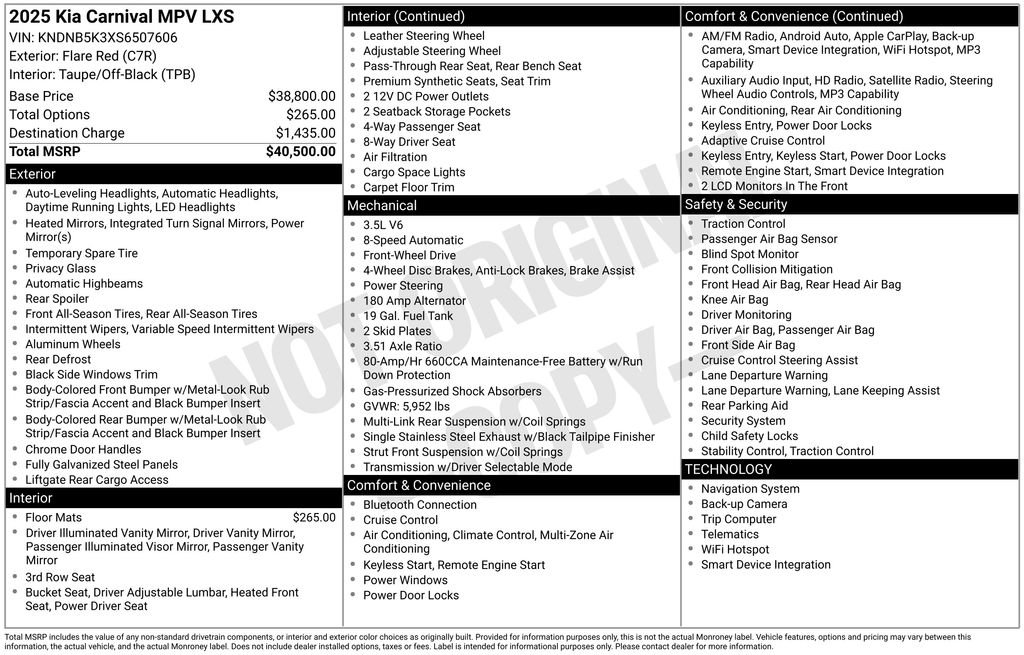 Used 2025 Kia Carnival FWD image 29