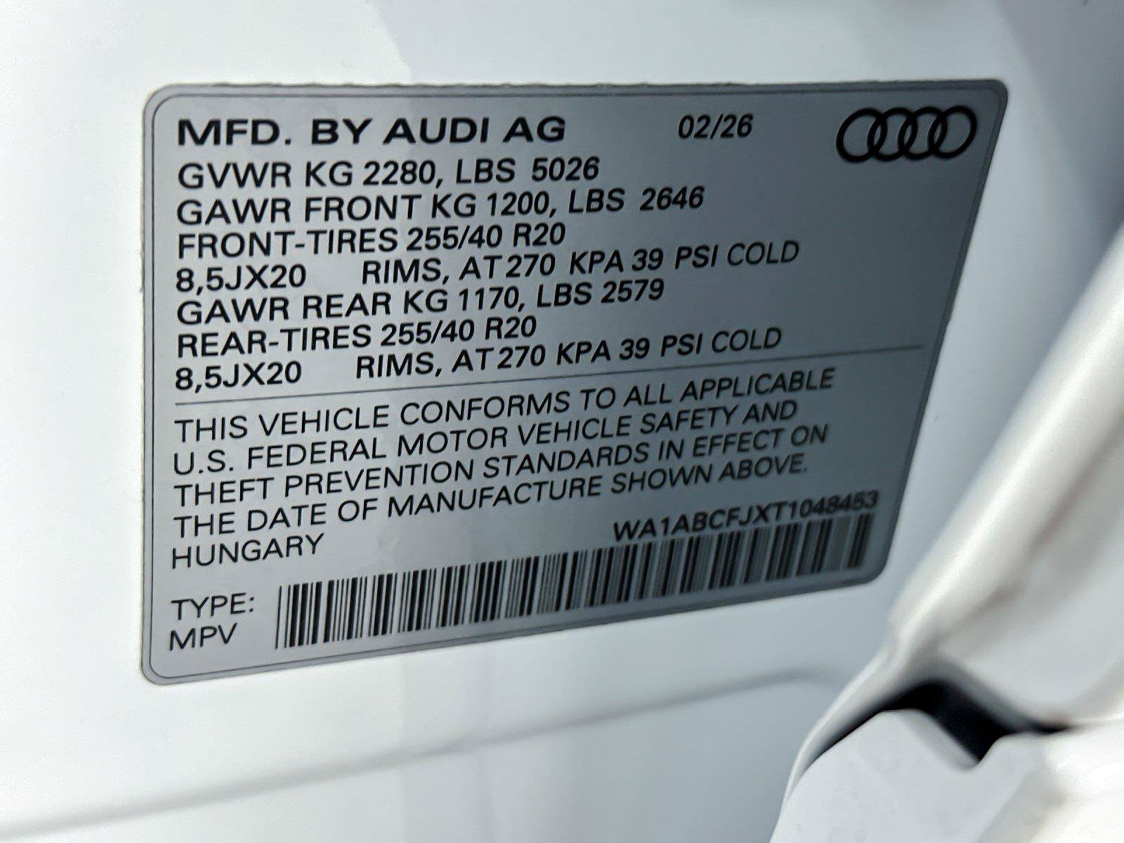 Certified 2026 Audi Q3 quattro 2.0T AWD/4WD image 28
