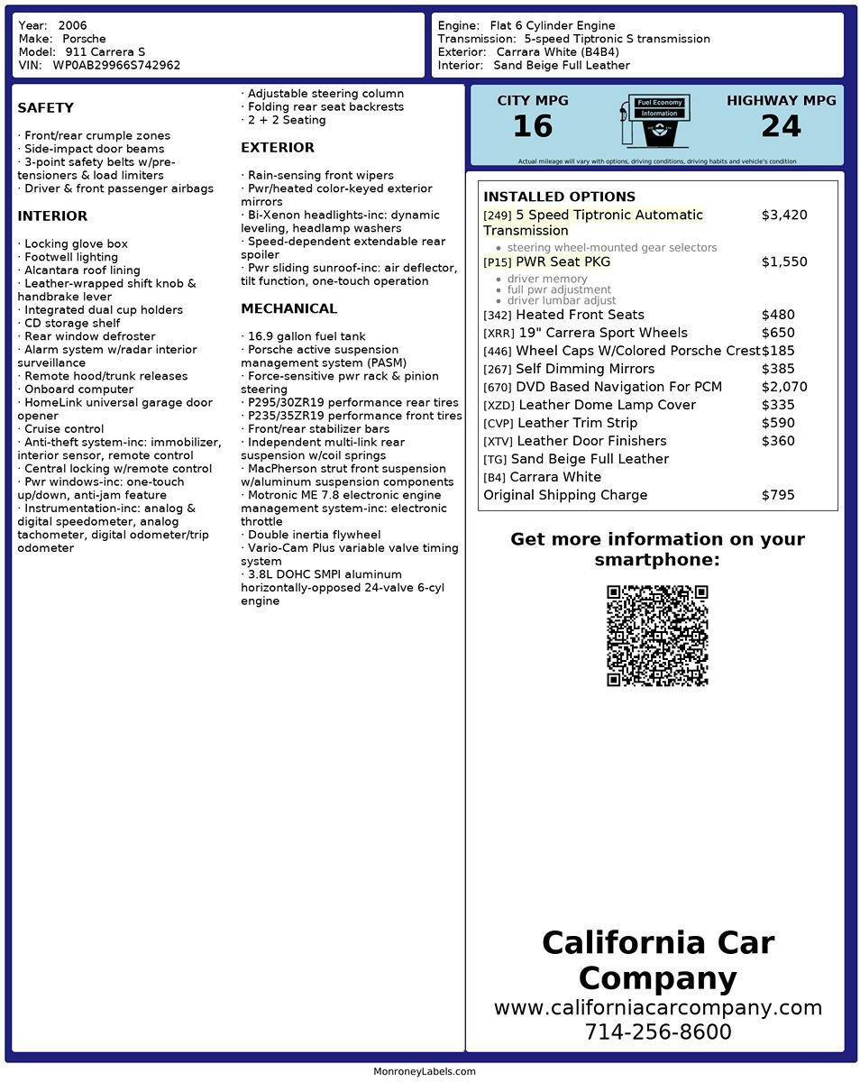 Used 2006 Porsche 911 Carrera S RWD image 29