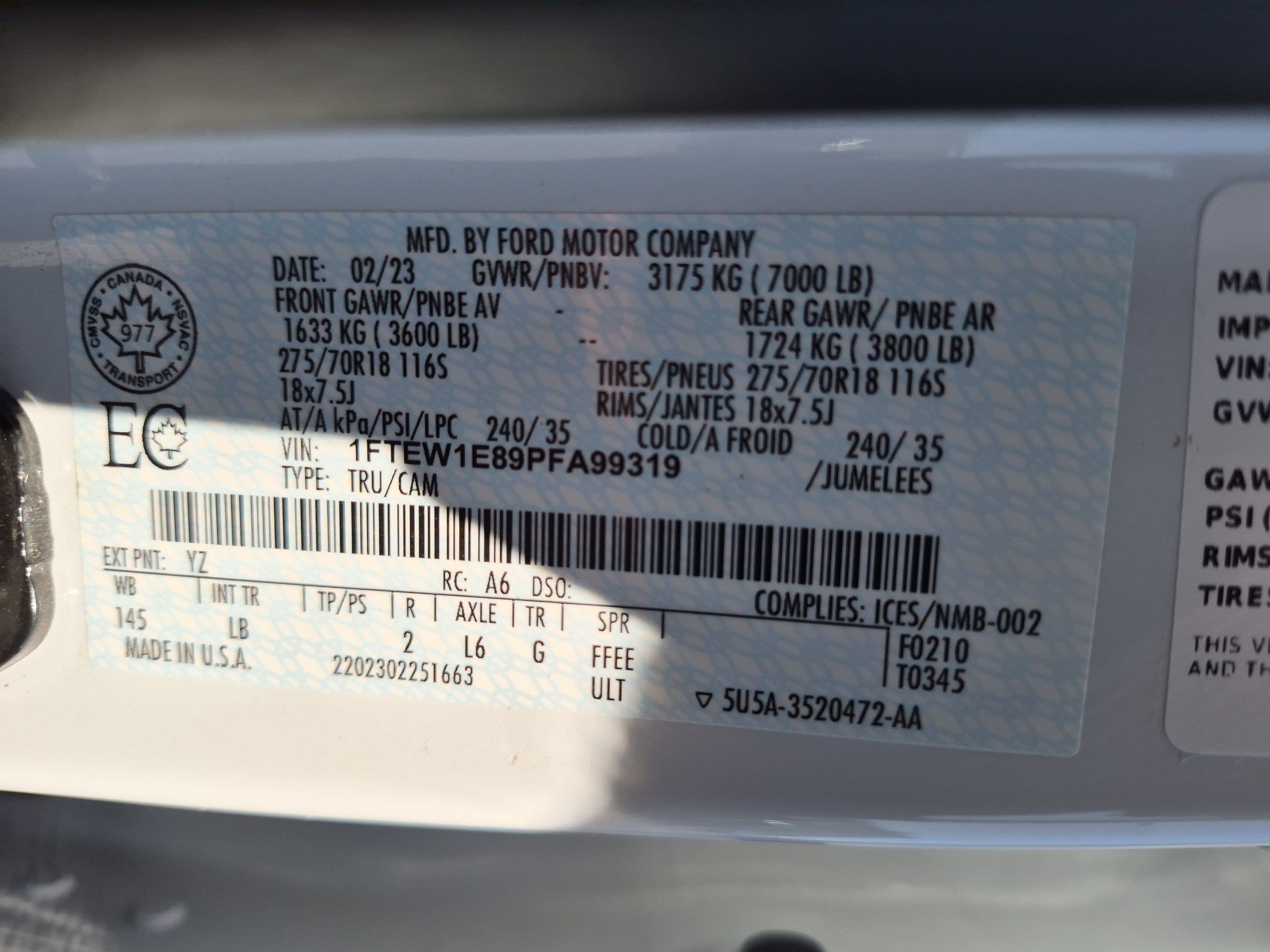 Certified 2023 Ford F150 Tremor AWD/4WD image 36