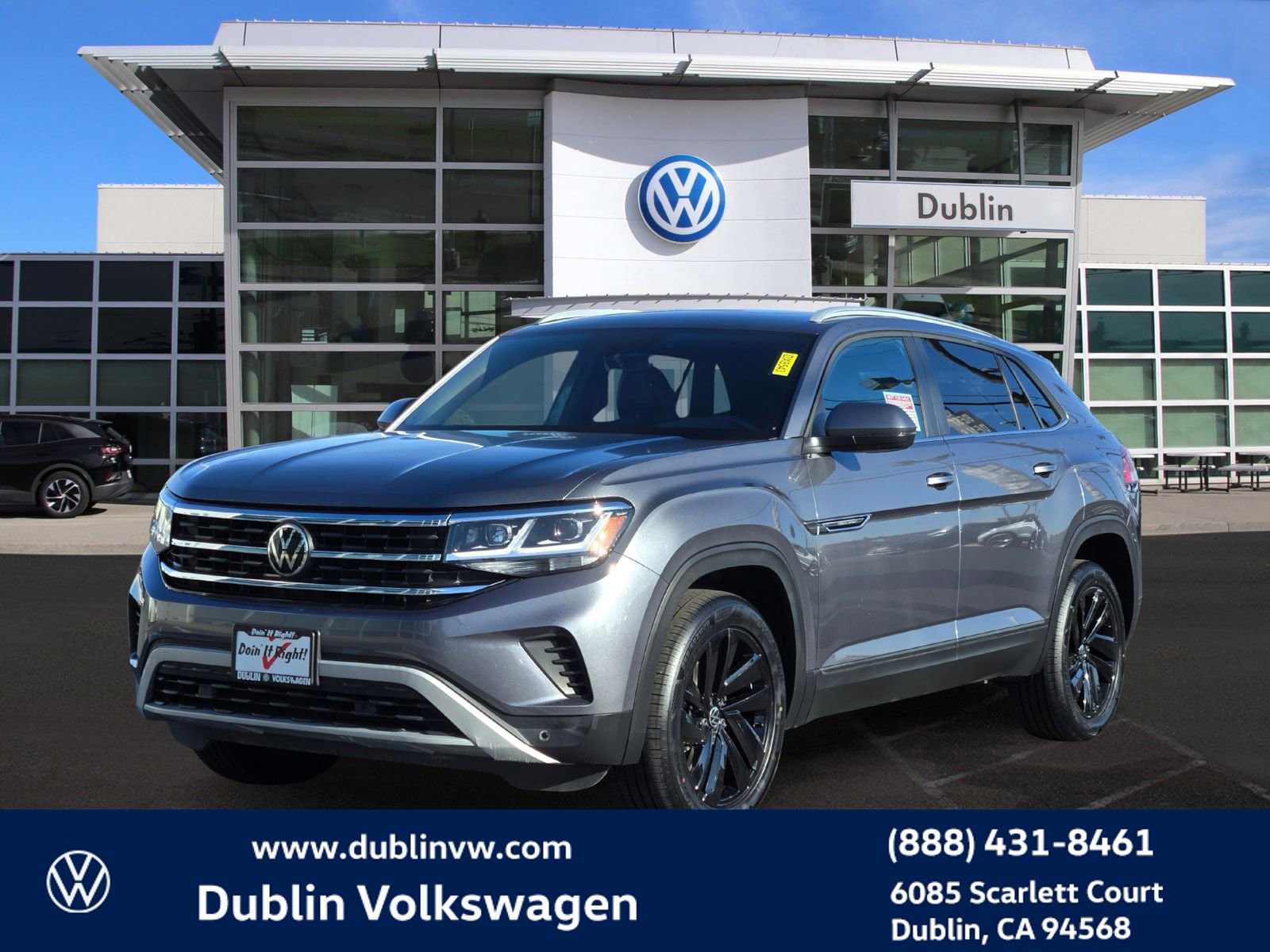 Certified 2021 Volkswagen Atlas Cross Sport SE w/ Panoramic Sunroof Package image 8