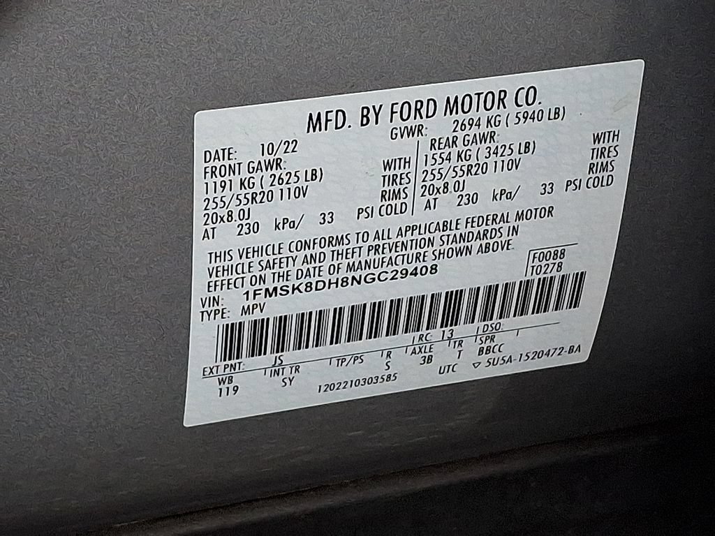 Used 2022 Ford Explorer XLT w/ Equipment Group 202A AWD/4WD image 27
