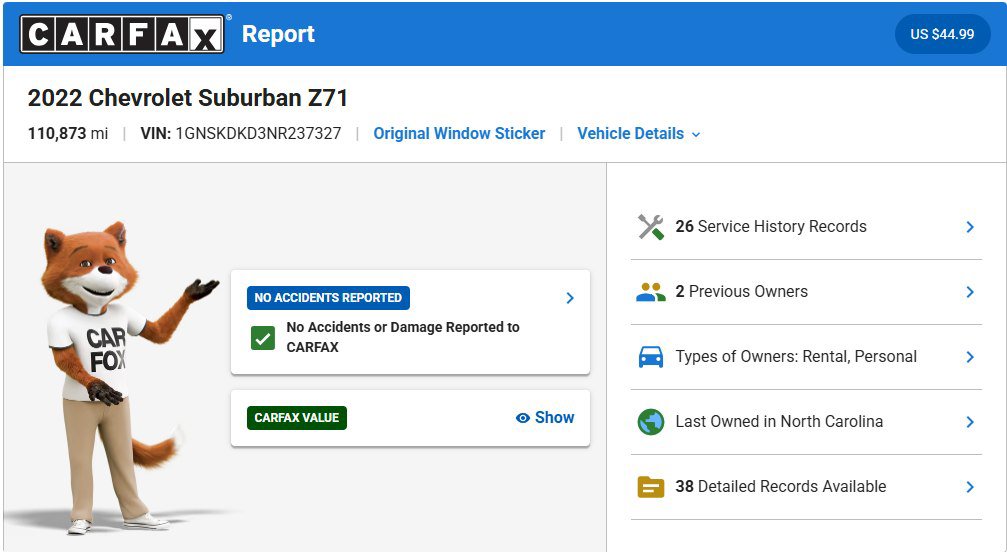Used 2022 Chevrolet Suburban Z71 AWD/4WD image 21