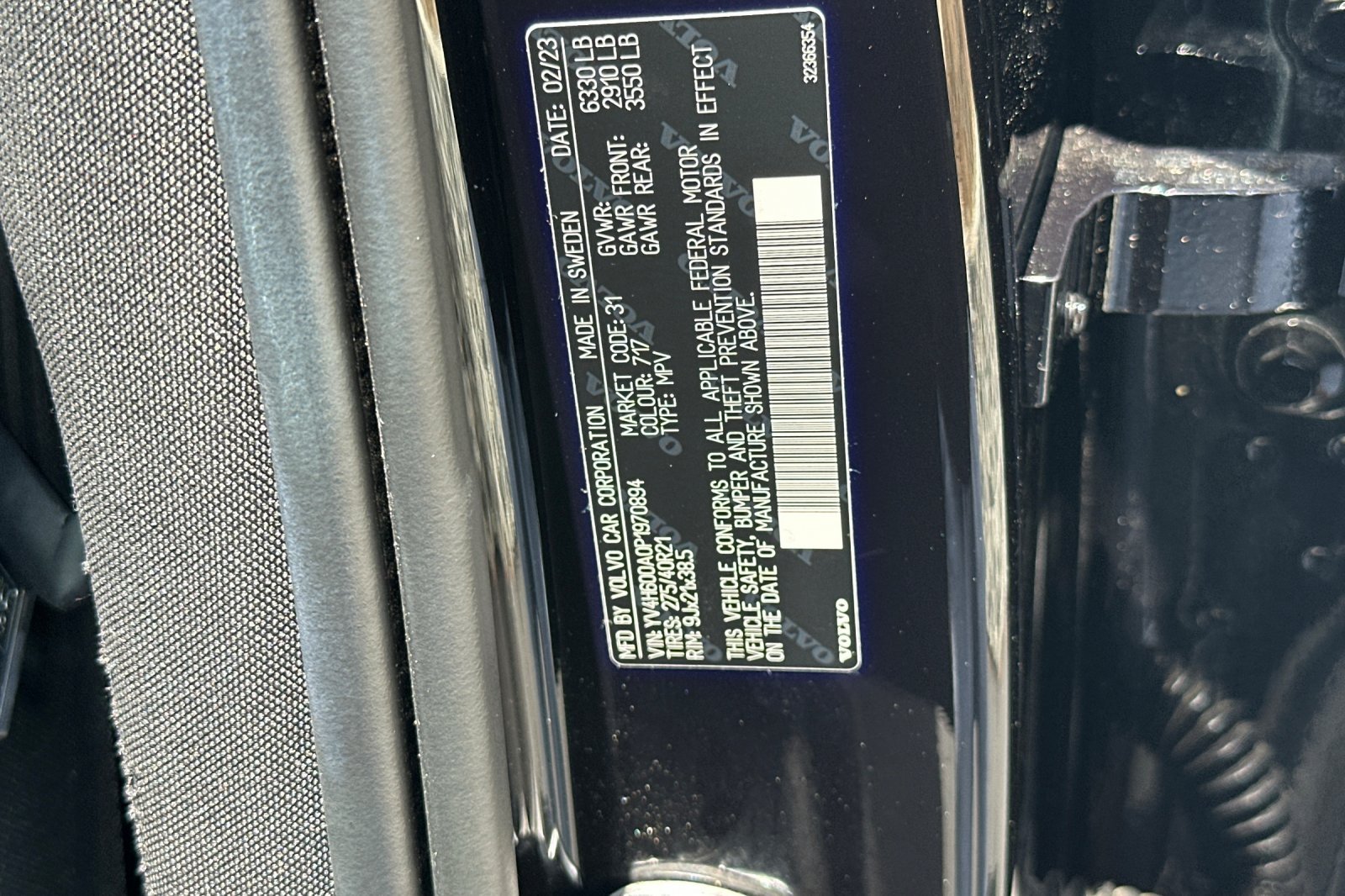Certified 2023 Volvo XC90 T8 Ultimate w/ Protection Package Premier AWD/4WD image 39