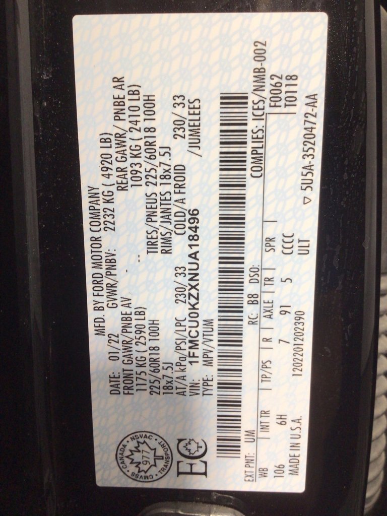 Used 2022 Ford Escape SEL w/ Technology Package image 39