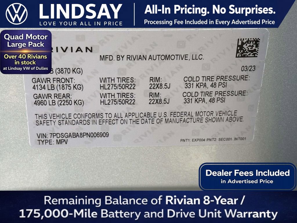 Used 2023 Rivian R1S Adventure AWD/4WD image 29