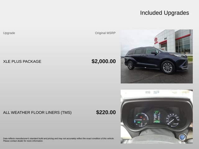 Used 2021 Toyota Sienna XLE w/ XLE Plus Package FWD image 4