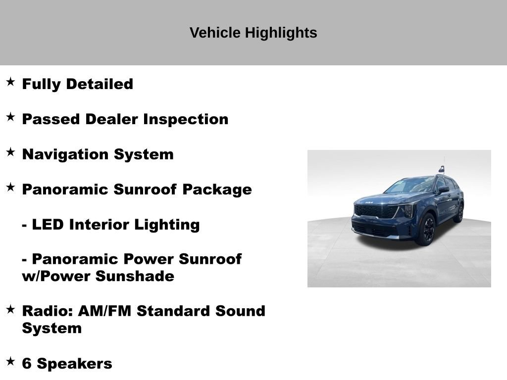 Certified 2025 Kia Sorento S w/ Panoramic Sunroof Package image 19