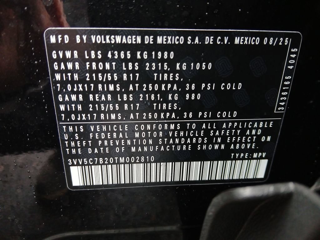 New 2026 Volkswagen Taos S FWD image 28
