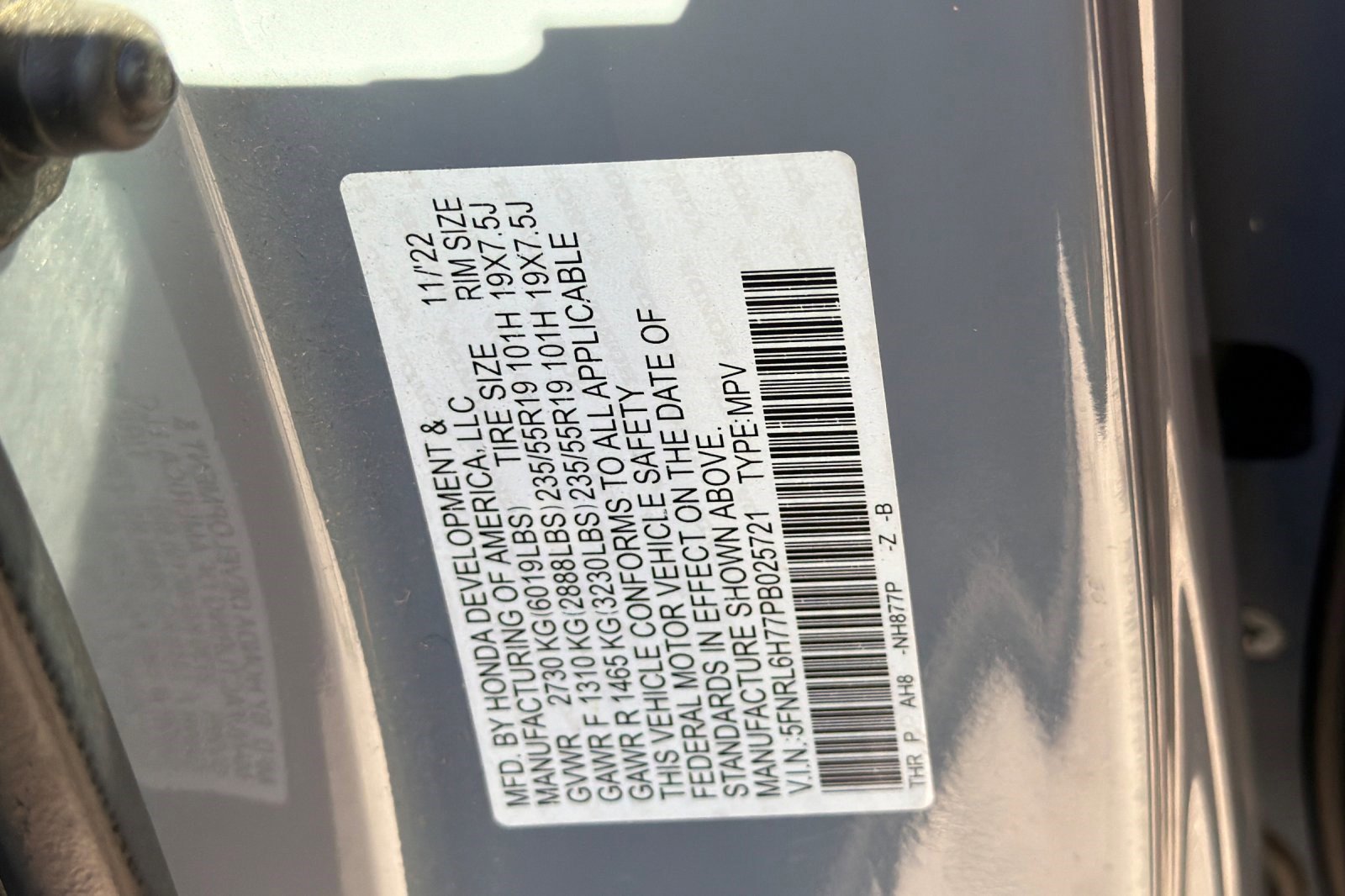 Certified 2023 Honda Odyssey Sport image 20