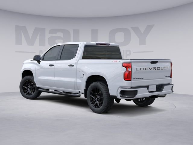 New 2024 Chevrolet Silverado 1500 Custom w/ Turbomax Blackout Package AWD/4WD image 3