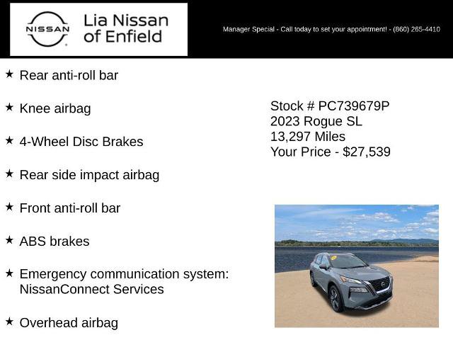 Certified 2023 Nissan Rogue SL w/ SL Premium Package AWD/4WD image 20