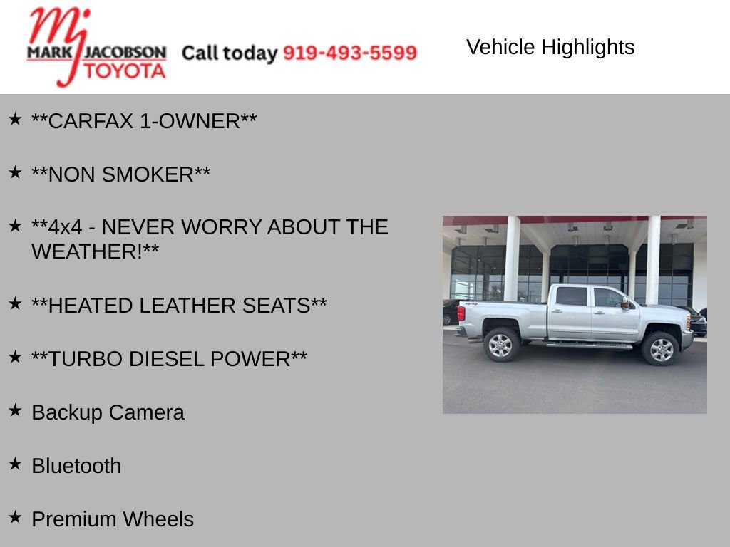 Used 2018 Chevrolet Silverado 2500 LTZ w/ Duramax Plus Package image 5