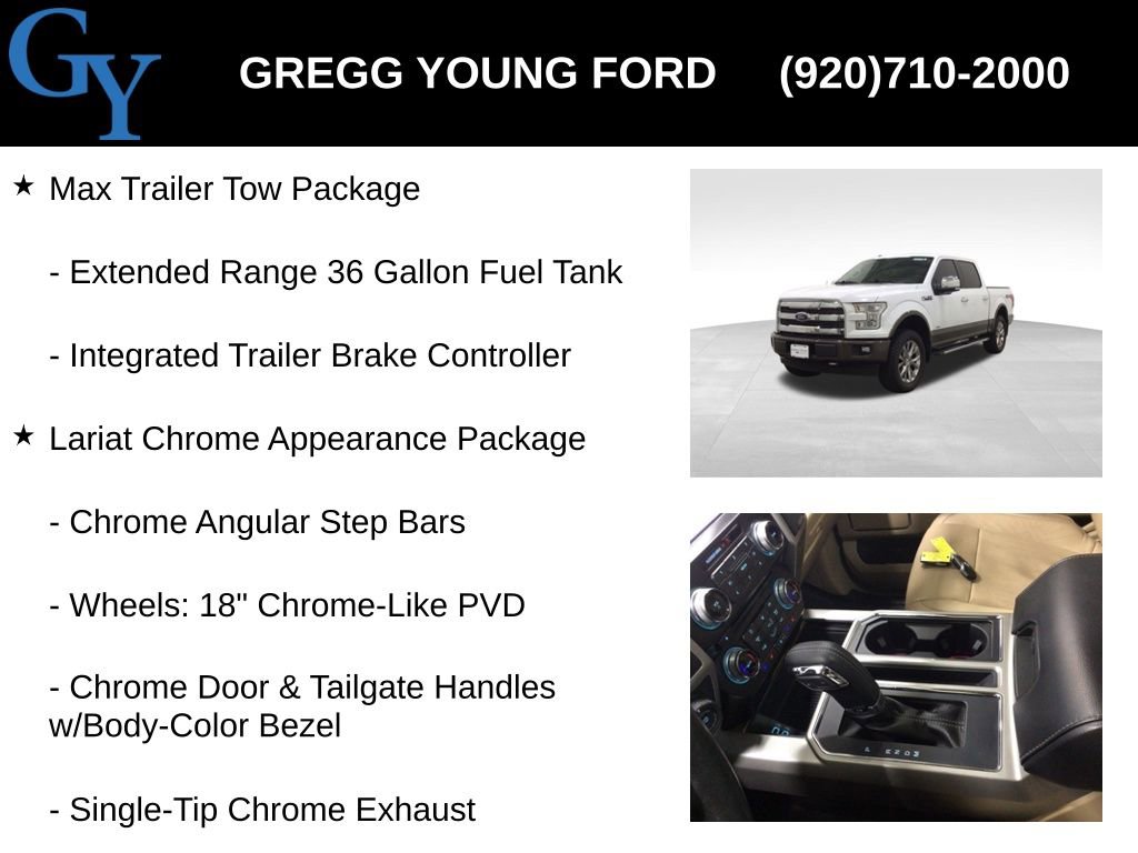 Used 2017 Ford F150 Lariat w/ Equipment Group 502A Luxury image 25