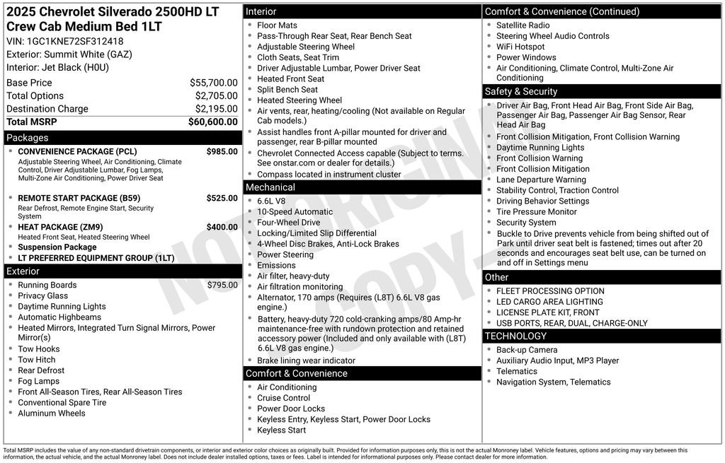 Certified 2025 Chevrolet Silverado 2500 LT w/ Convenience Package image 34