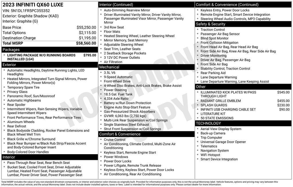 Used 2023 INFINITI QX60 Luxe image 5