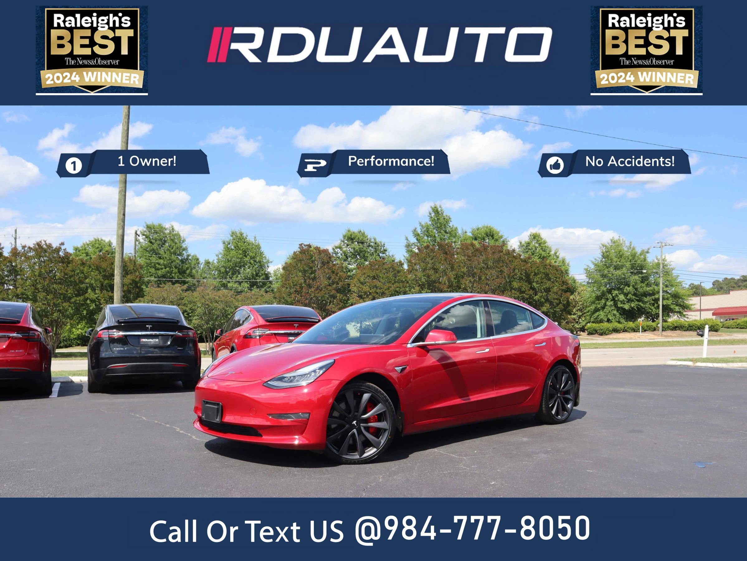 Used 2020 Tesla Model 3 Performance AWD/4WD image 1