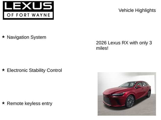 New 2026 Lexus RX 350 image 7