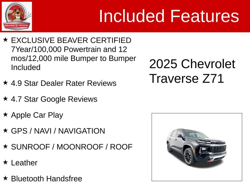Used 2025 Chevrolet Traverse Z71 w/ Enhanced Driving Package image 4