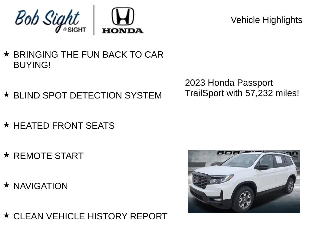 Certified 2023 Honda Passport TrailSport video 2