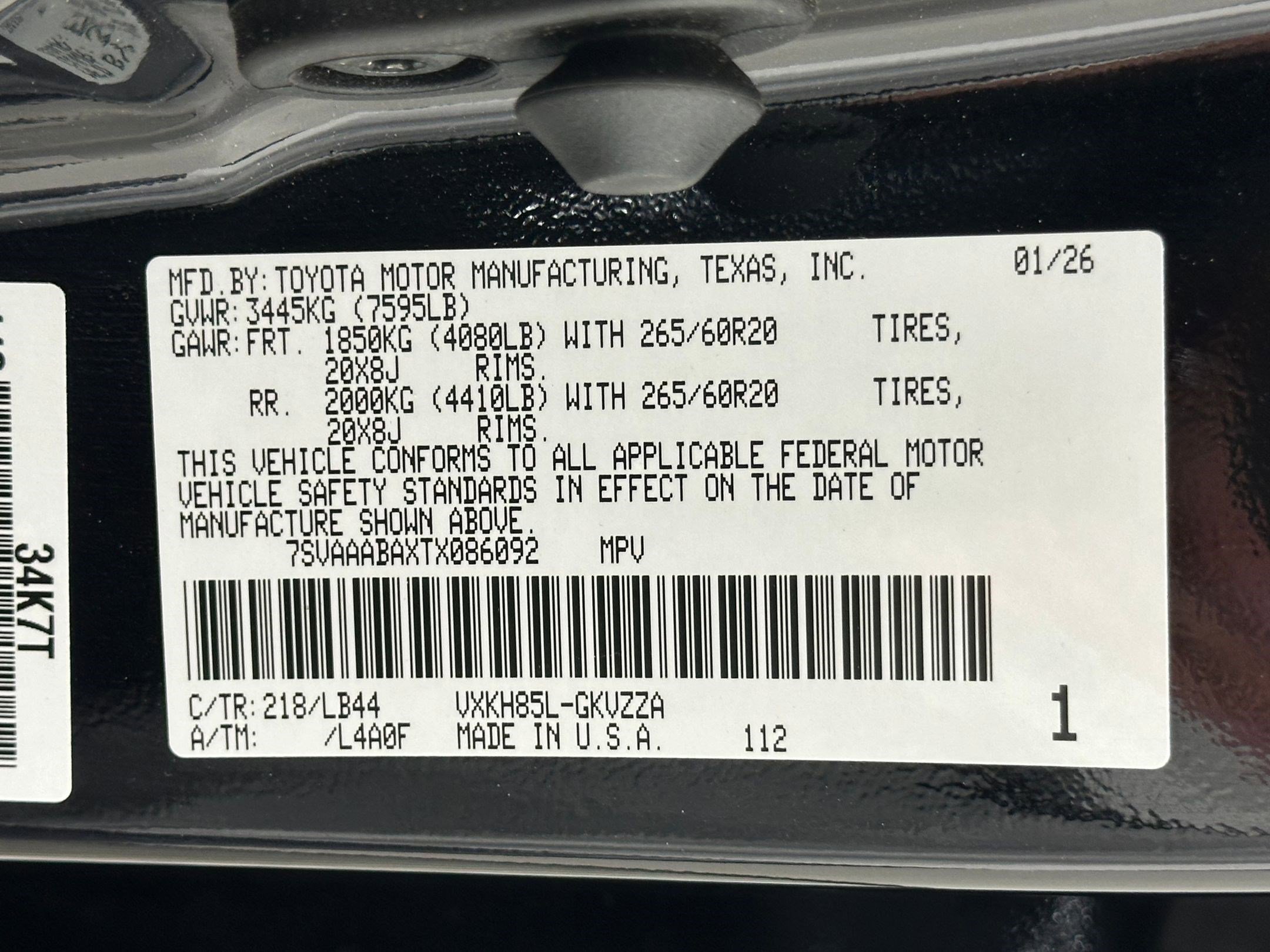 Used 2026 Toyota Sequoia 1794 Edition AWD/4WD image 31