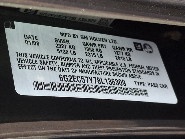 Used 2008 Pontiac G8 GT w/ Premium Package RWD image 25