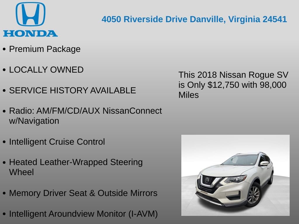 Used 2018 Nissan Rogue SV w/ Premium Package image 7